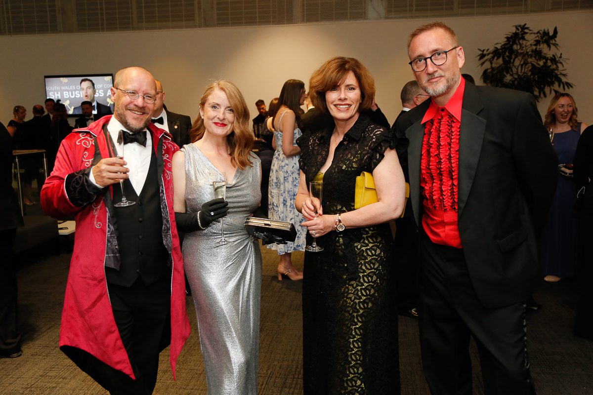 Some of the team celebrating at the Wales Business Awards