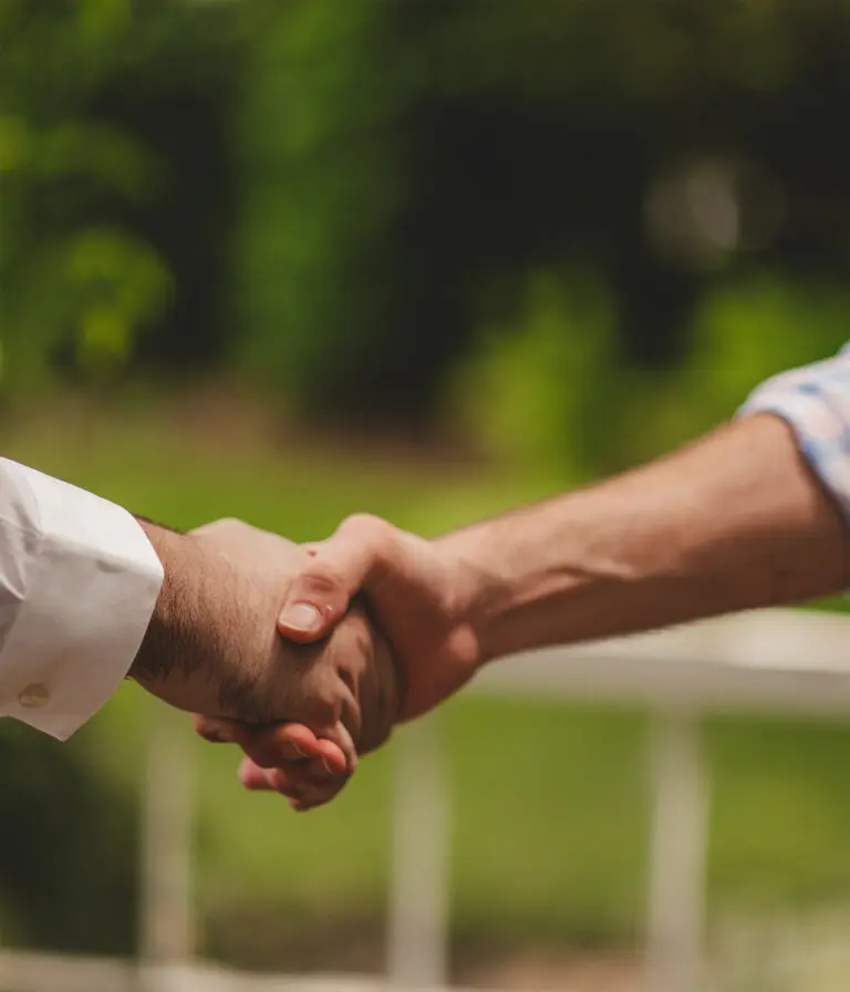 Shaking hands