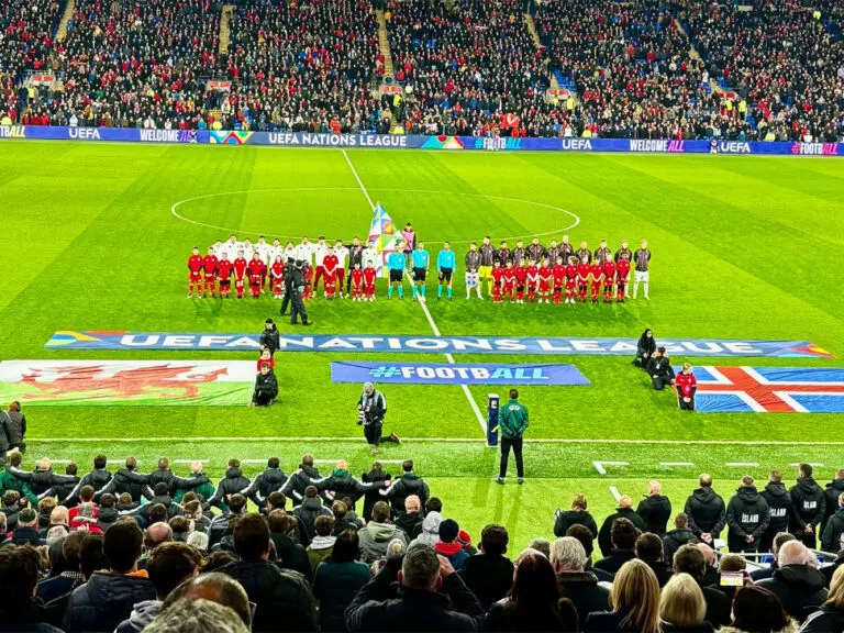 Wales vs Iceland football game