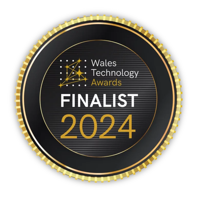Wales Technology Awards Finalist 2024 badge.